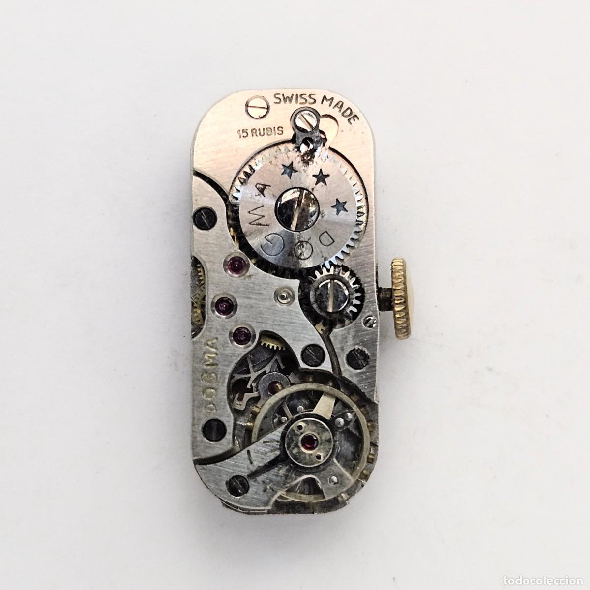 Recambios de relojes: MAQUINARIA RELOJ-DOGMA PRIMA-CALIBRE ETA 746-SWISS-ESFERA-AGUJAS-TIJA-CORONA-ANCRE 15 RUBIS-A&Ntilde;OS 40