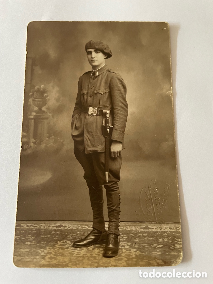 Recambios de relojes: Antigua foto militar