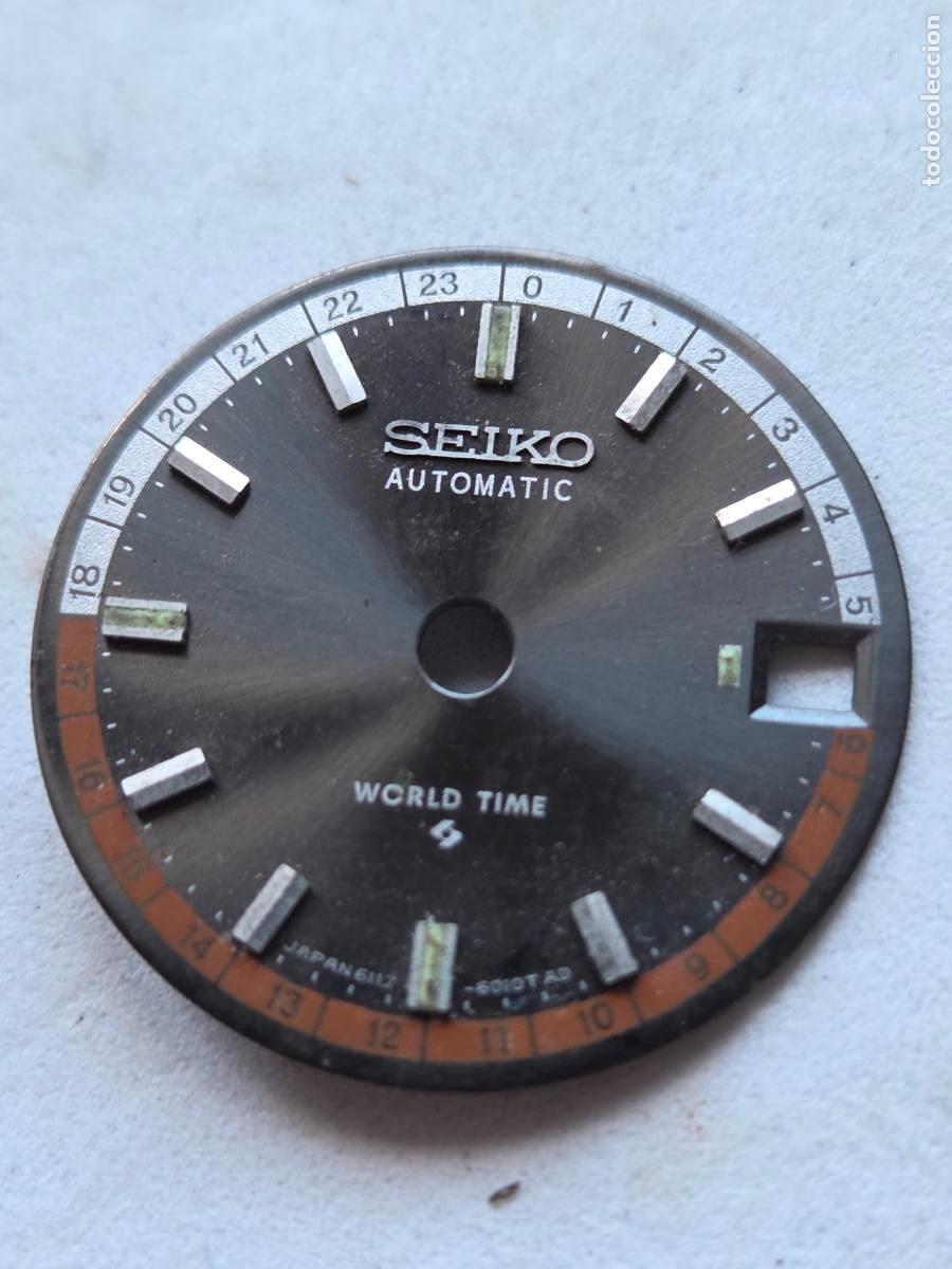 Recambios de relojes: SEIKO AUTOMATIC WORLD TIME GMT ESFERA TRICOLOR M9