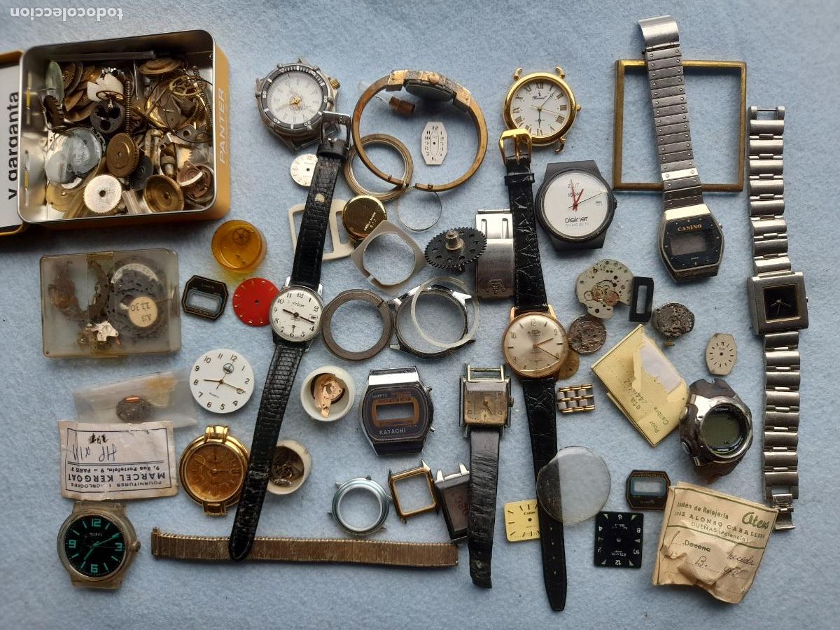 Recambios de relojes: Lote de Relojes Mec&aacute;nicos, de Cuarzo y Piezas variadas.