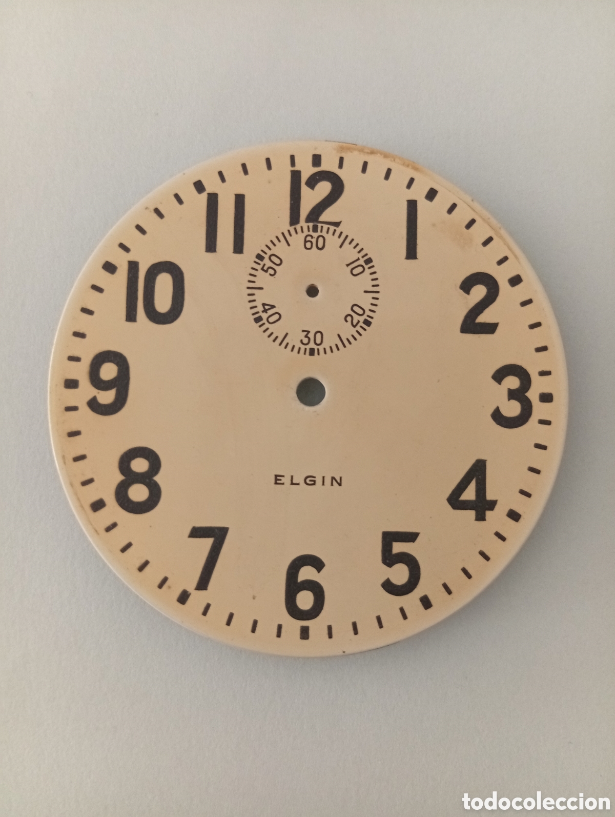 Recambios de relojes: ESFERA PARA RELOJ DESPERTADOR DE SOBREMESA &rdquo; ELGIN&rdquo;.