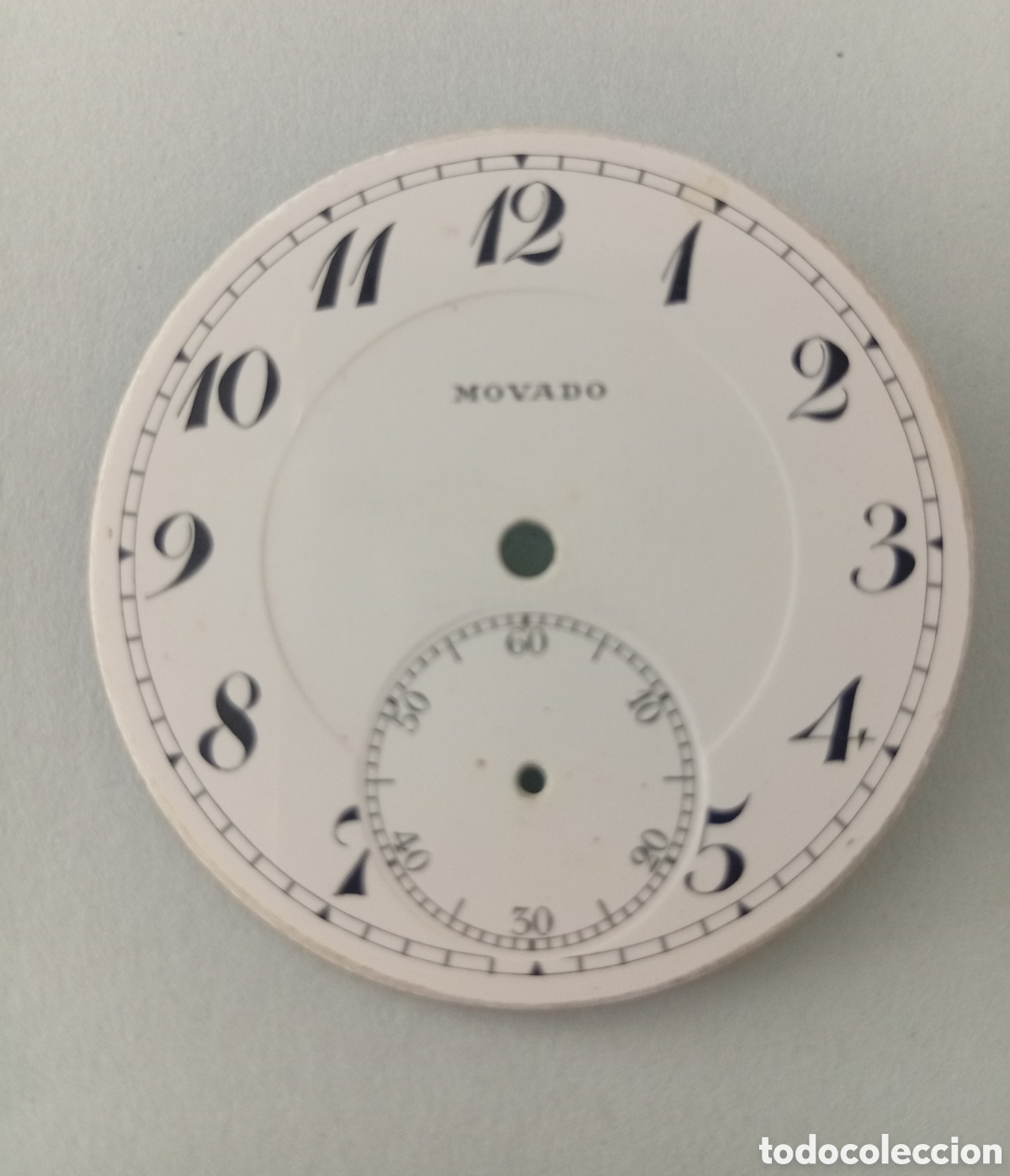 Recambios de relojes: ESFERA DE PORCELANA RELOJ DE BOLSILLO ANTIGUO ( NOVADO). EN PERFECTO ESTADO.