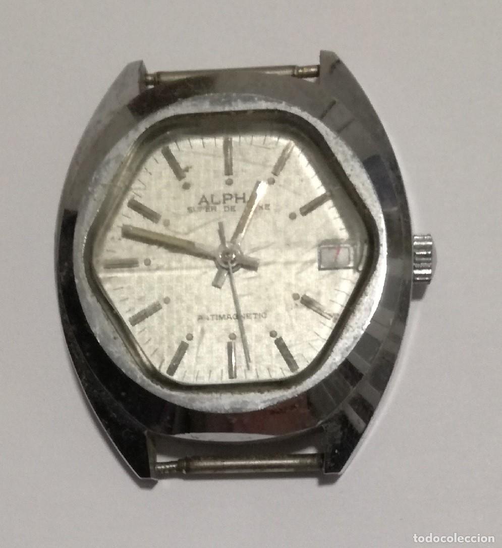 Ersatzteile f&uuml;r Uhren: Reloj analogico de pulsera, marca Alpha - Sin la correa