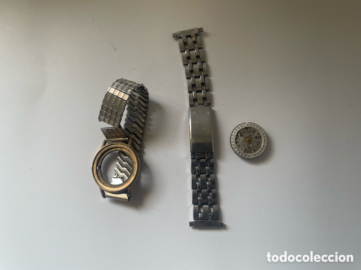 Recambios de relojes: Lote Recambios Relojer&iacute;a: Caja Chapada + Armis Acero + Maquinaria 21J Swiss Made