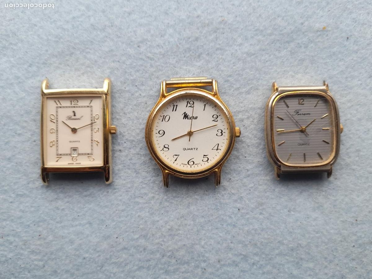 Ersatzteile f&uuml;r Uhren: Lote de 3 Relojes de Cuarzo para Caballero.