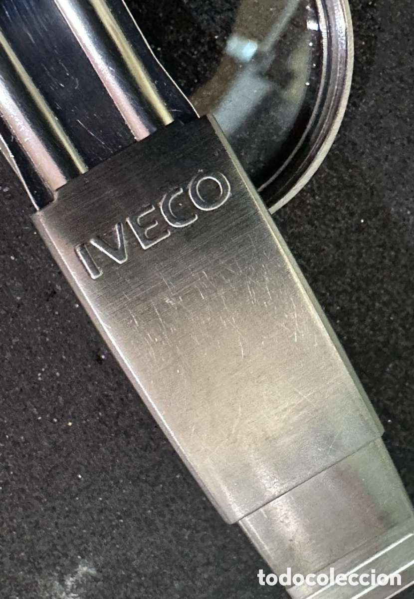 Ersatzteile f&uuml;r Uhren: Antiguo Brazalete Pulsera para Reloj IVECO 18mm STAINLESS STEEL Vintage