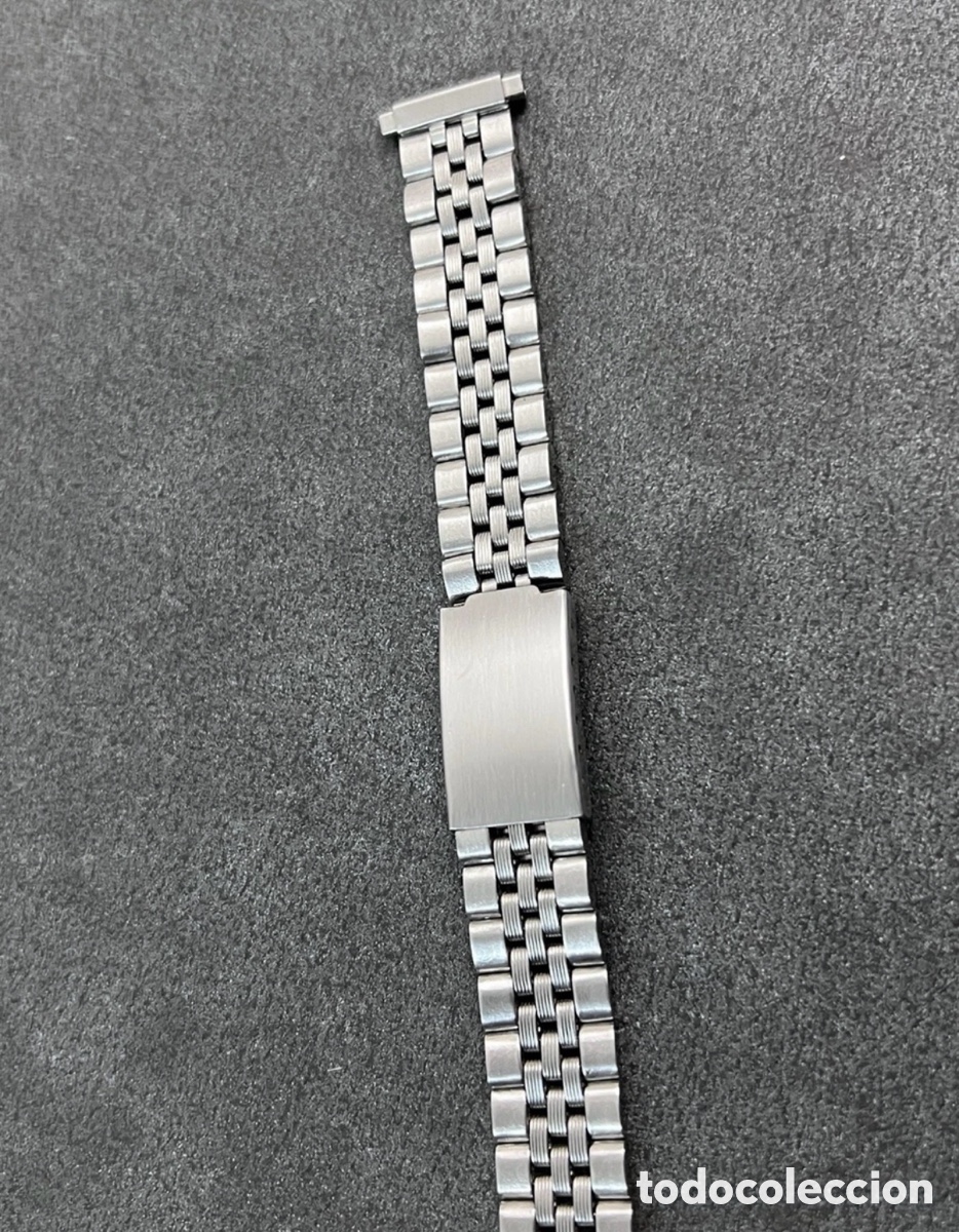 Ersatzteile f&uuml;r Uhren: ✅ Pulsera Reloj BEADS OF RICE BRACELET 18 Mm Stainles Steel Swiss Vintage
