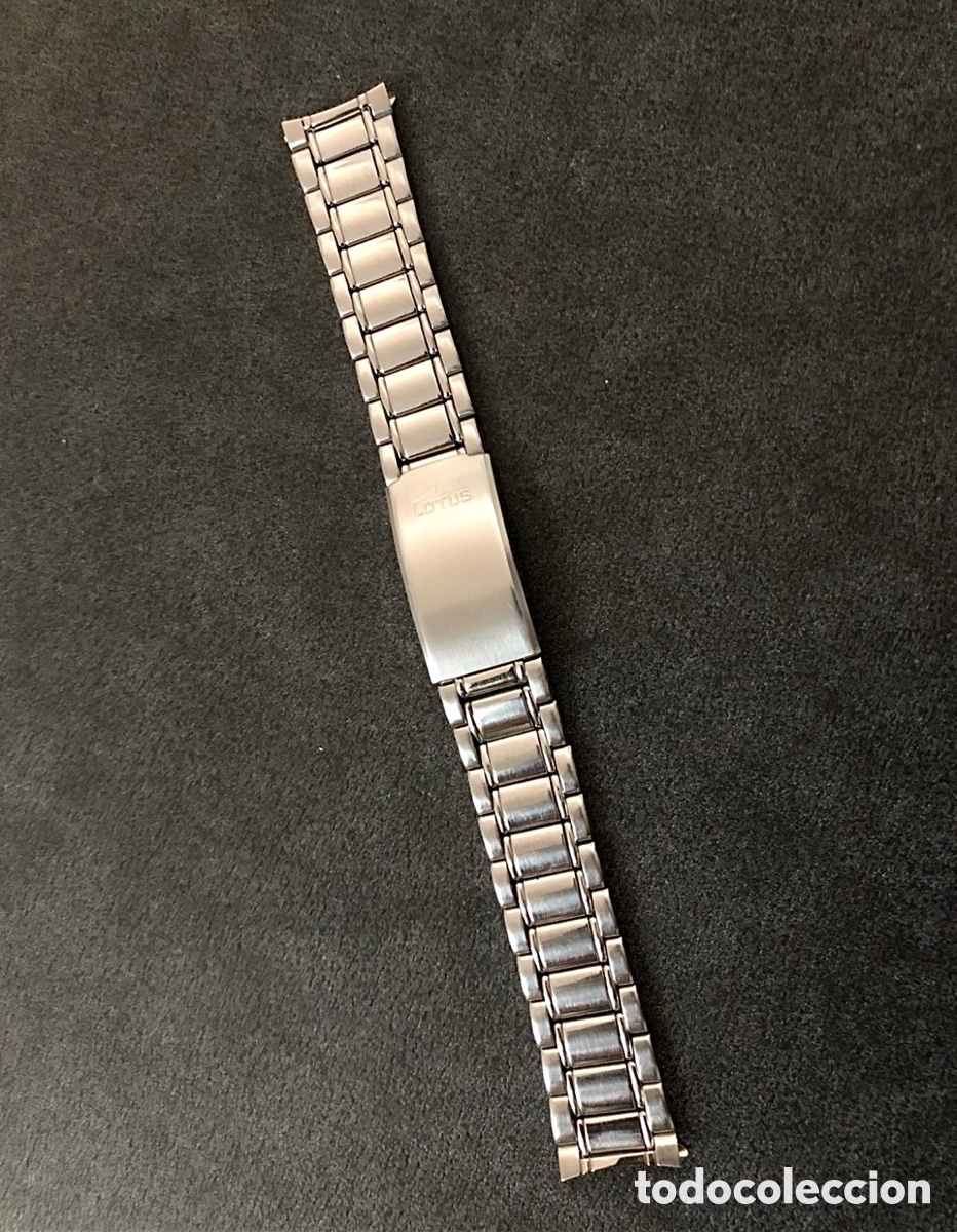 Recambios de relojes: ✅ Correa pulsera reloj Lotus 19 mm acero Excelente Estado