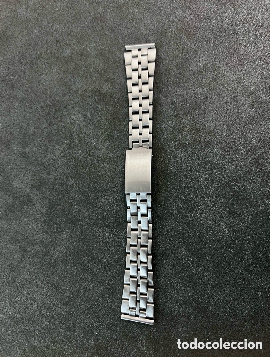 Recambios de relojes: ✅ Pulsera Para Reloj De Acero 18 Mm Vintage Stainless Steel 100%