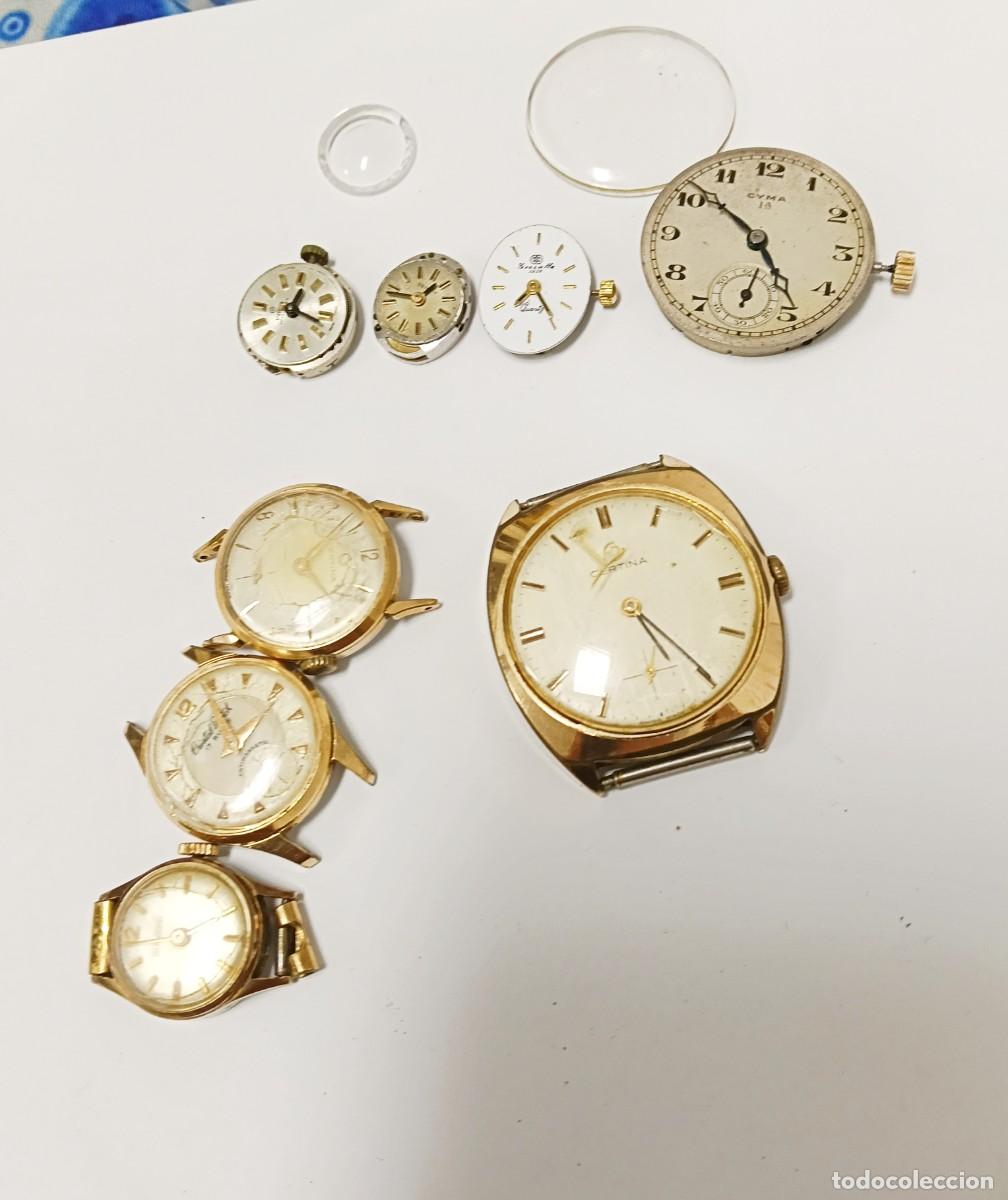 Recambios de relojes: Gran Lote de Relojer&iacute;a Vintage para Restaurar o Despiece (10 Unidades): Certina, Zenith, Cyma, Pote
