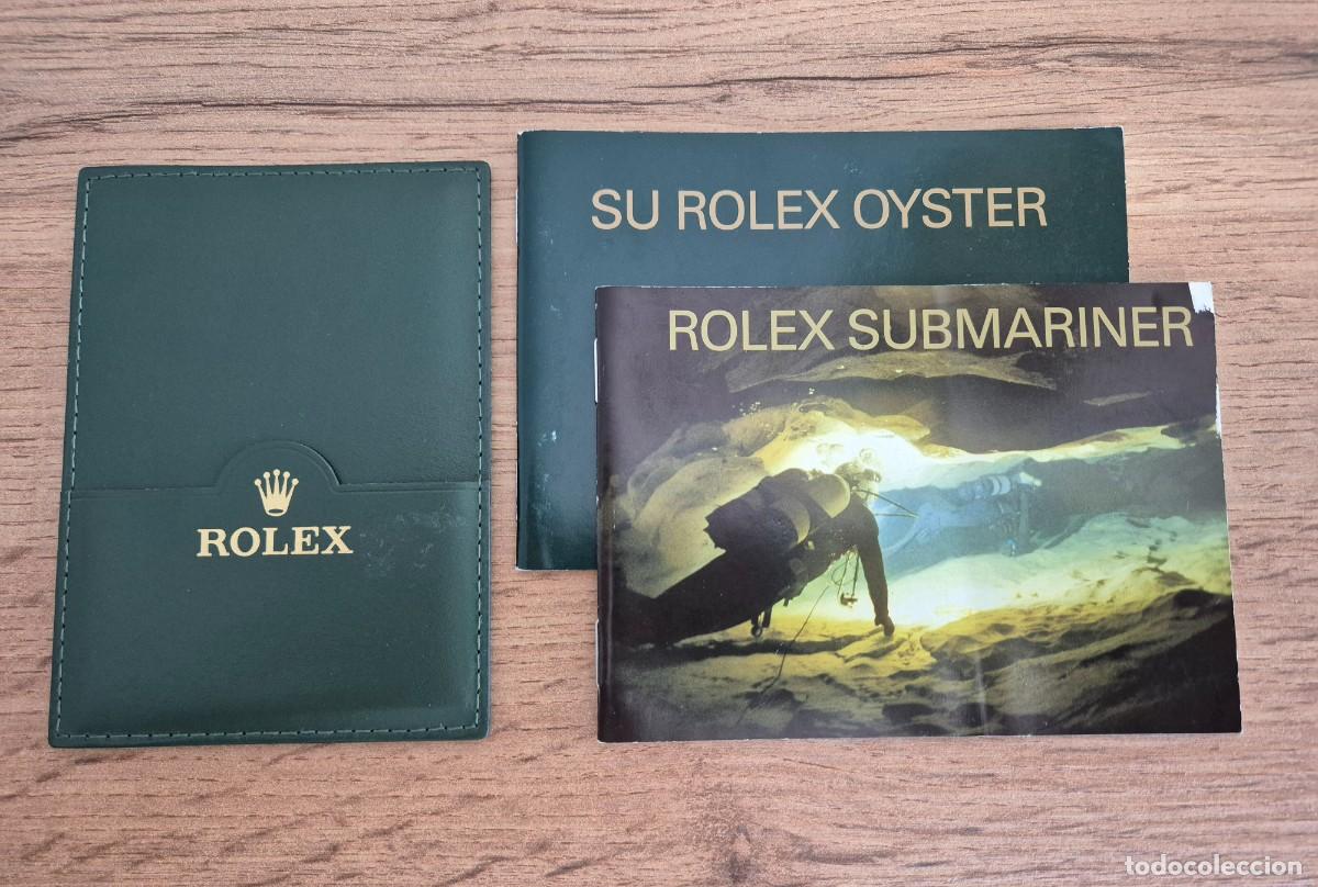 Recambios de relojes: Original ROLEX Submariner Set Librito y Portagarantia 2005 Espa&ntilde;ol
