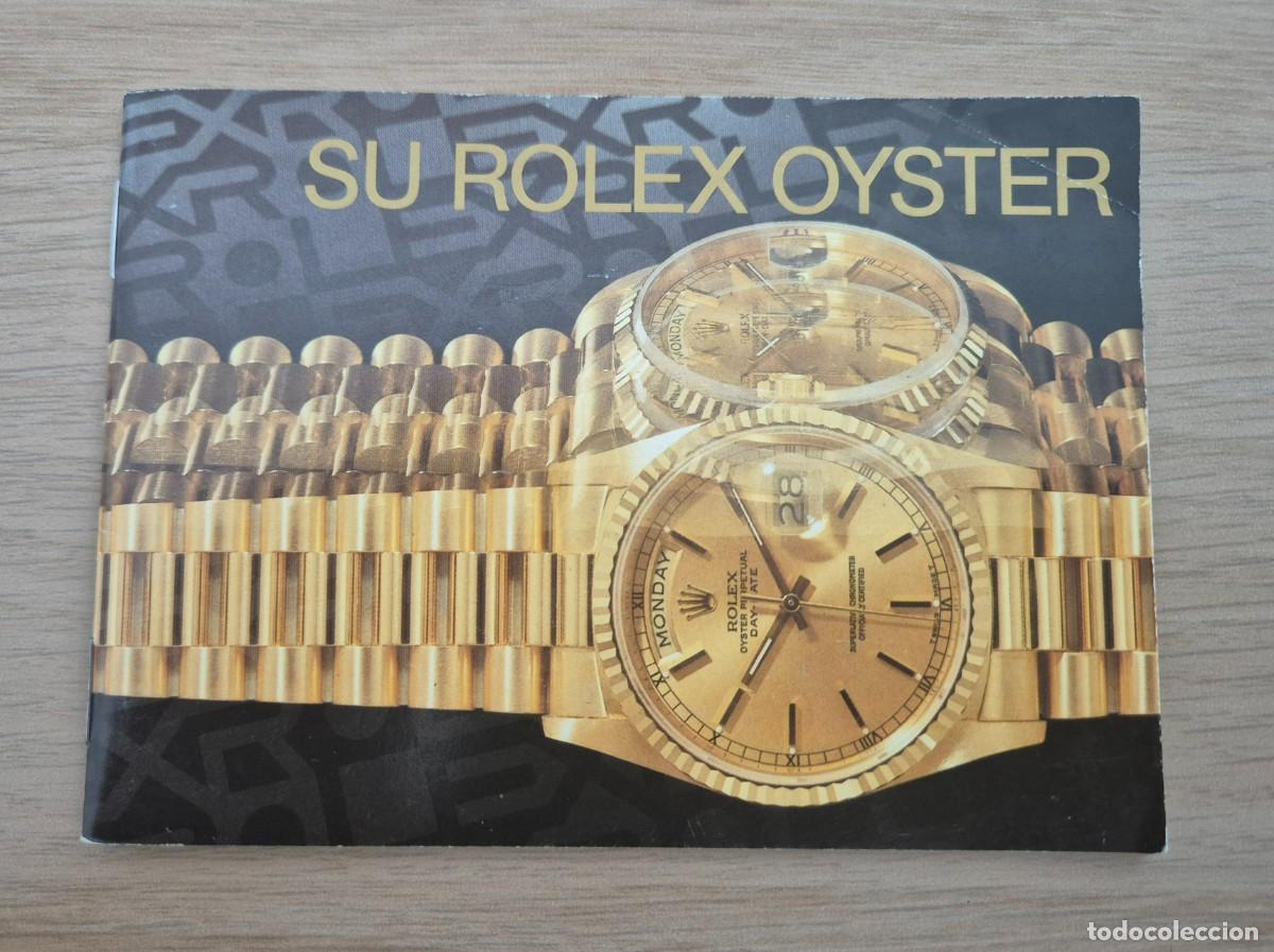 Recambios de relojes: Original Librito Su Rolex Oyster 1989 Espa&ntilde;ol