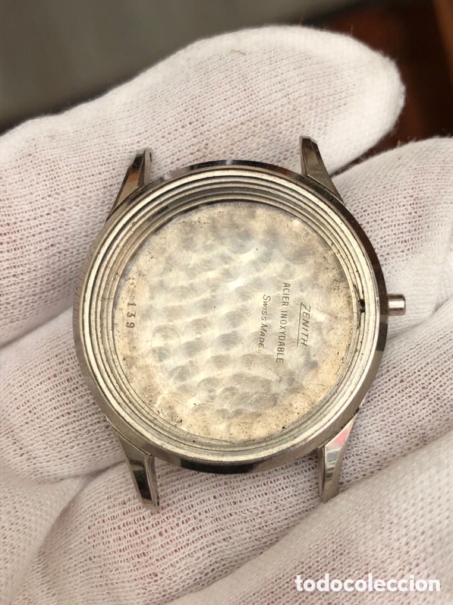 Recambios de relojes: Caja reloj zenith acero a estrenar