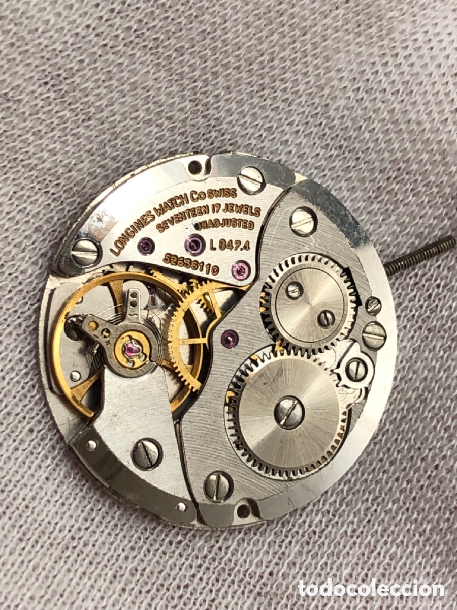 Recambios de relojes: Calibre reloj Longines ref L 847-1 con tija