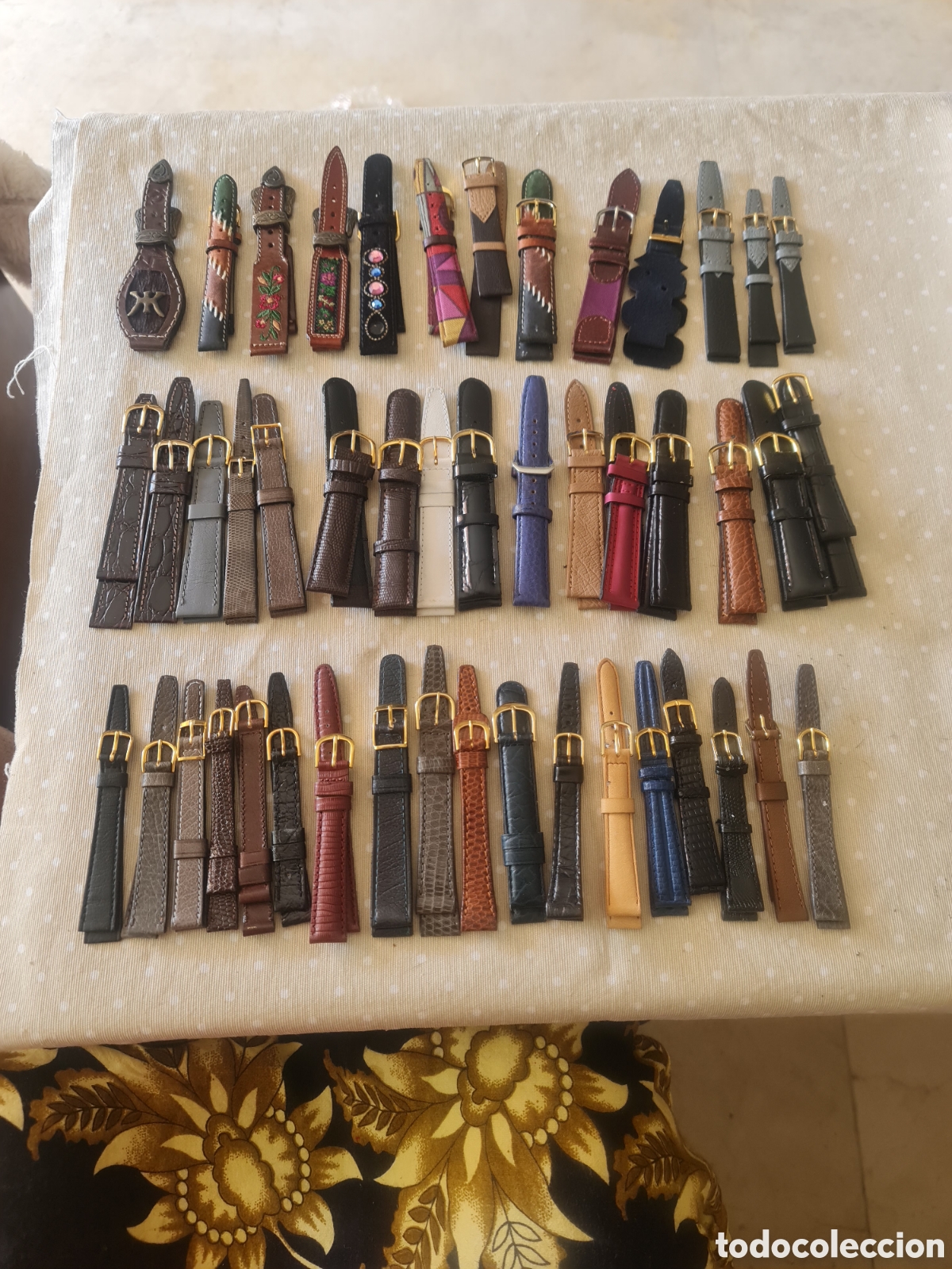 Recambios de relojes: Lote 42 Correas Vintage - Piel Leg&iacute;tima