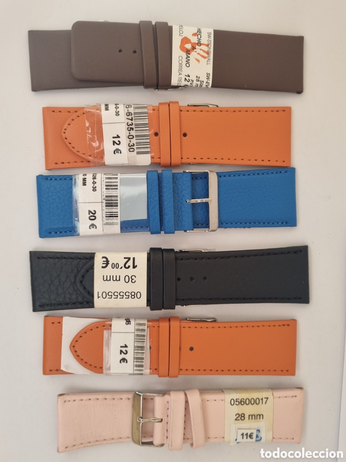 Recambios de relojes: Lote correas reloj 28/30mm sin estrenar C1
