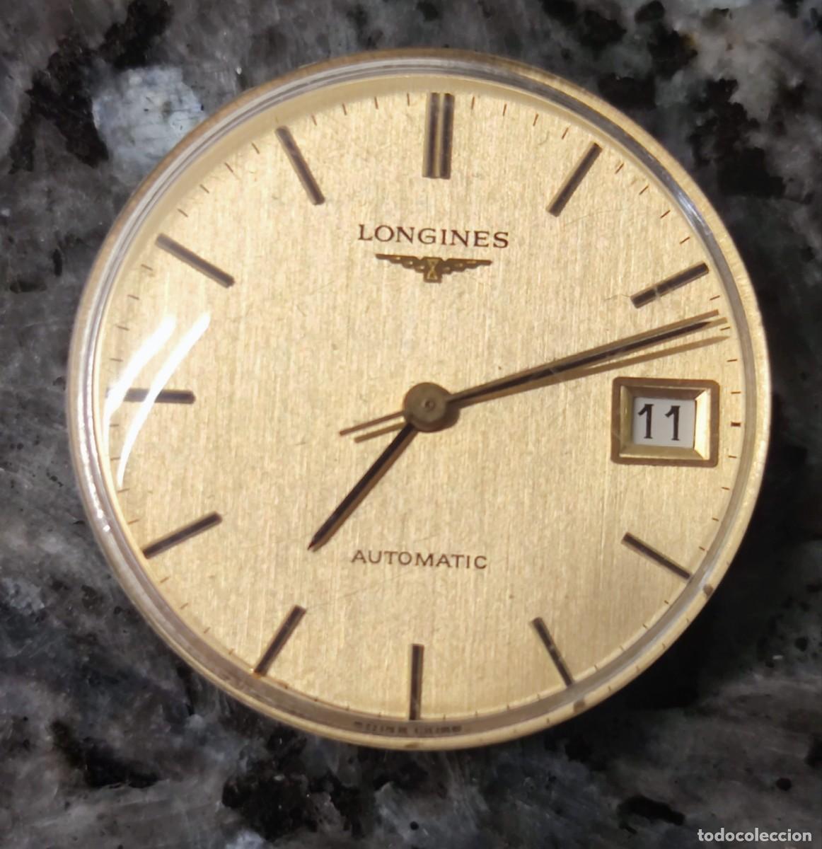 Recambios de relojes: Longines L633.1. movimiento, esfera y agujas m&aacute;s plexi y tija.