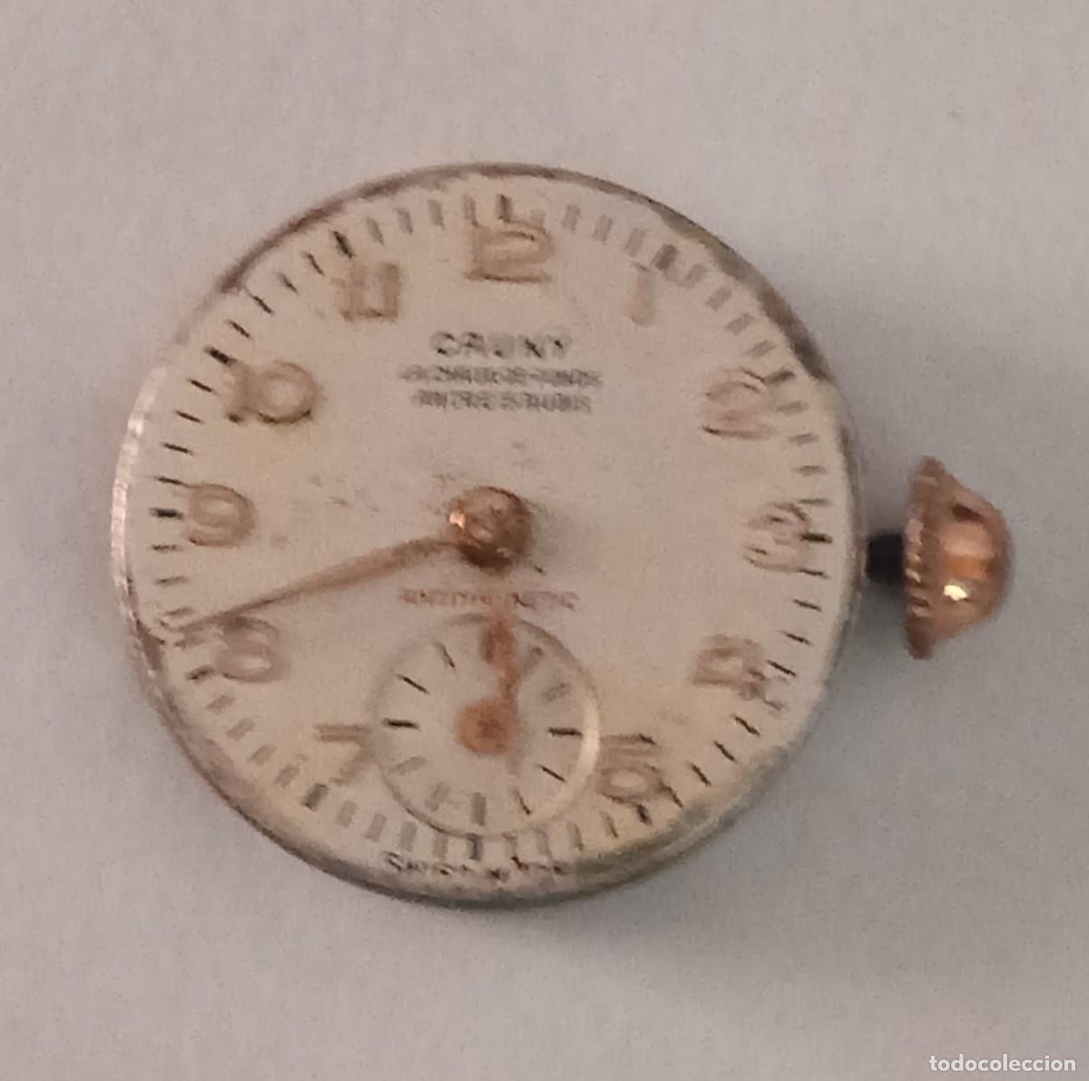 Recambios de relojes: MAQUINARIA RELOJ CAUNY DE CARGA MANUAL