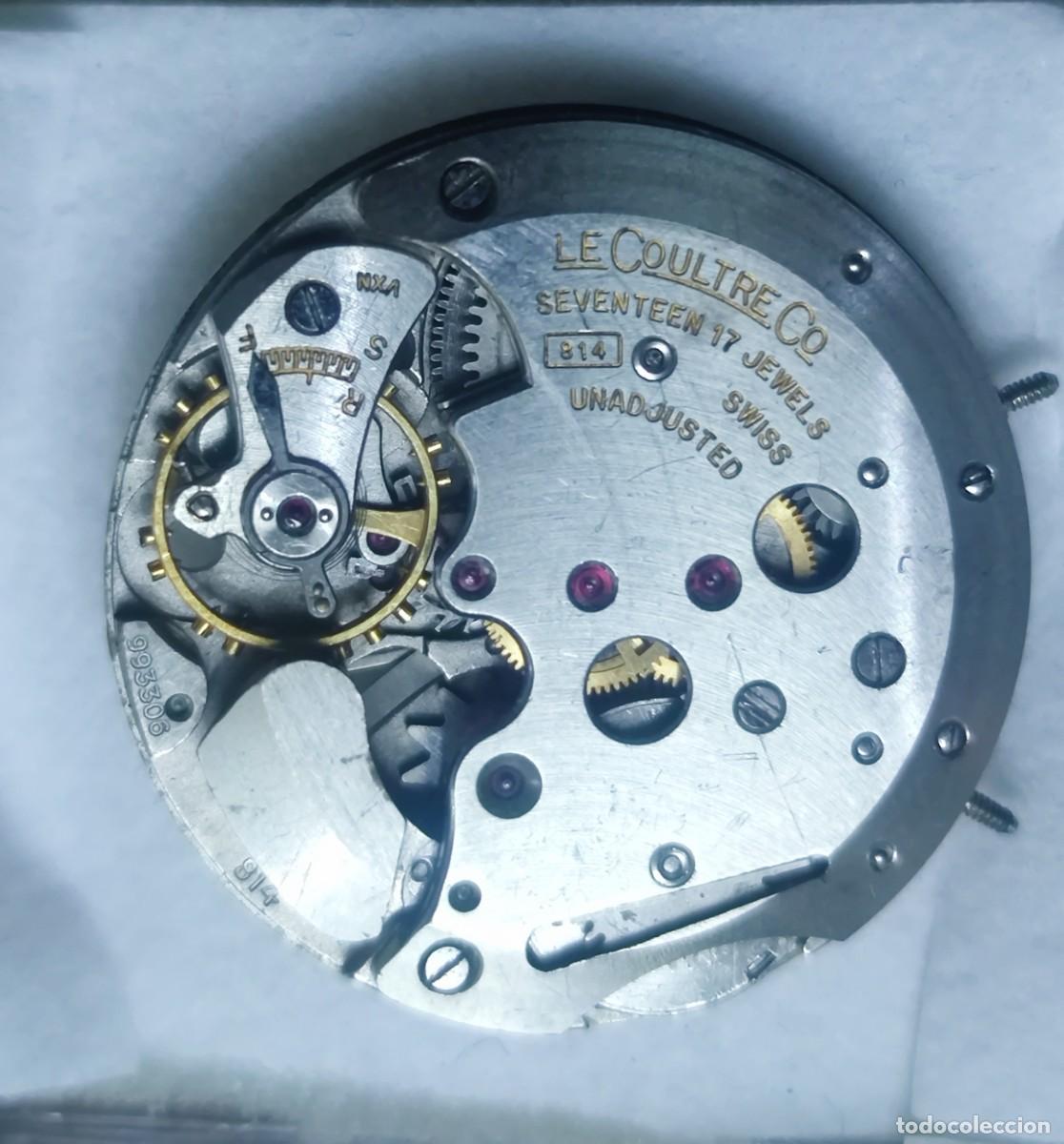 Ricambi di orologi: El Jaeger-LeCoultre Memovox. Movimiento 814 con agujas y tijas