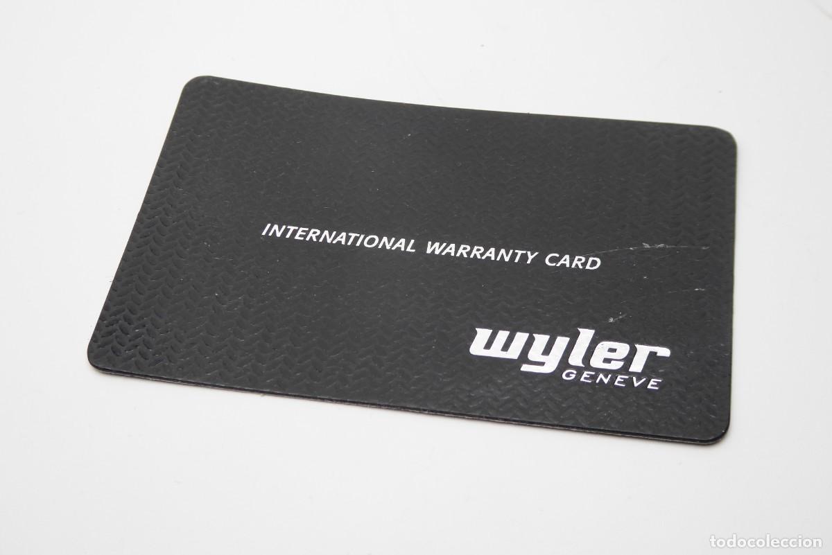 Recambios de relojes: Wyler international card in blank