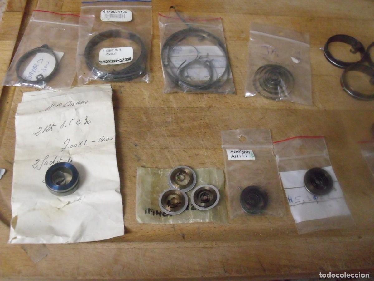 Recambios de relojes: 20 muelles reales a estrenar- 2 a 8 mm ancho-lote 664