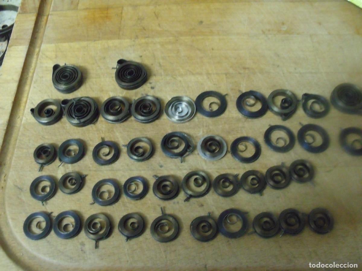 Recambios de relojes: 42 muelles reales a estrenar- 3 a 7 mm ancho-lote 664