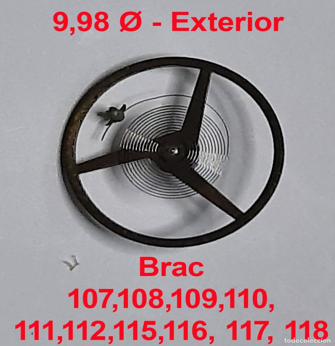 Recambios de relojes: Volante completo BONUS BR-115 para reloj mec&aacute;nico &ndash; compatible Brac 107-118 - X