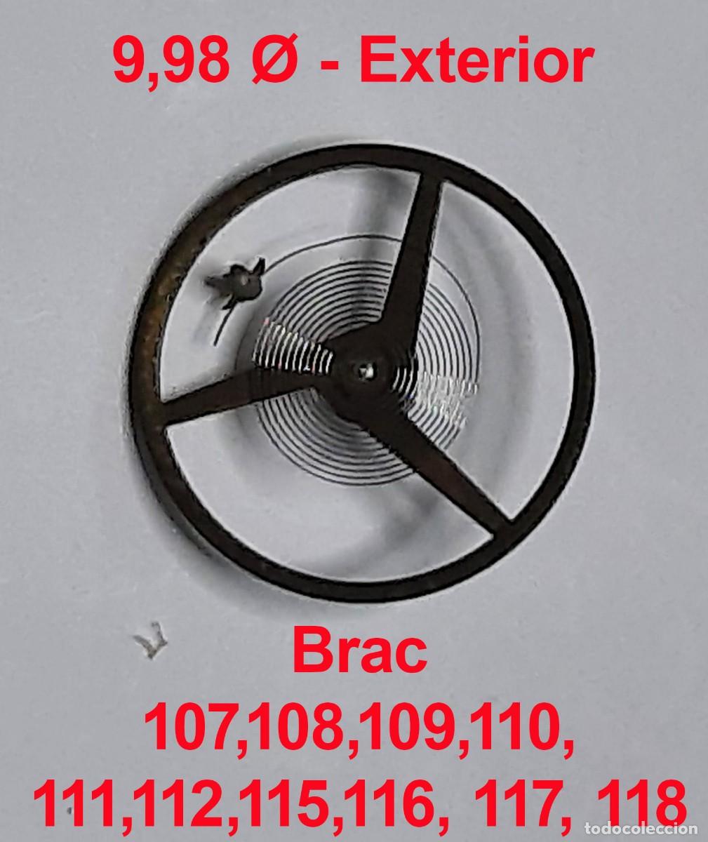 Recambios de relojes: Volante completo BONUS BR-115 para reloj mec&aacute;nico &ndash; compatible Brac 107-118 - X
