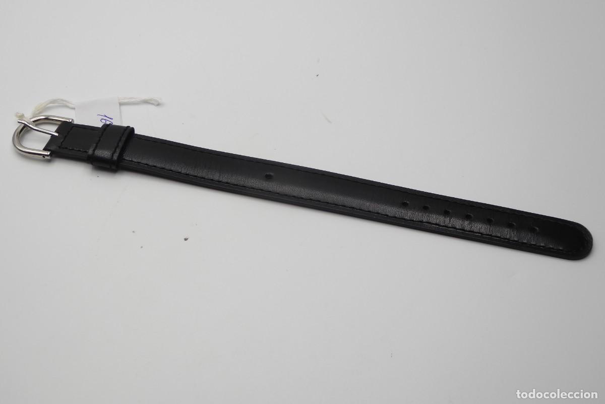 Recambios de relojes: Alain Silberstein black cow leather Strap 17mm