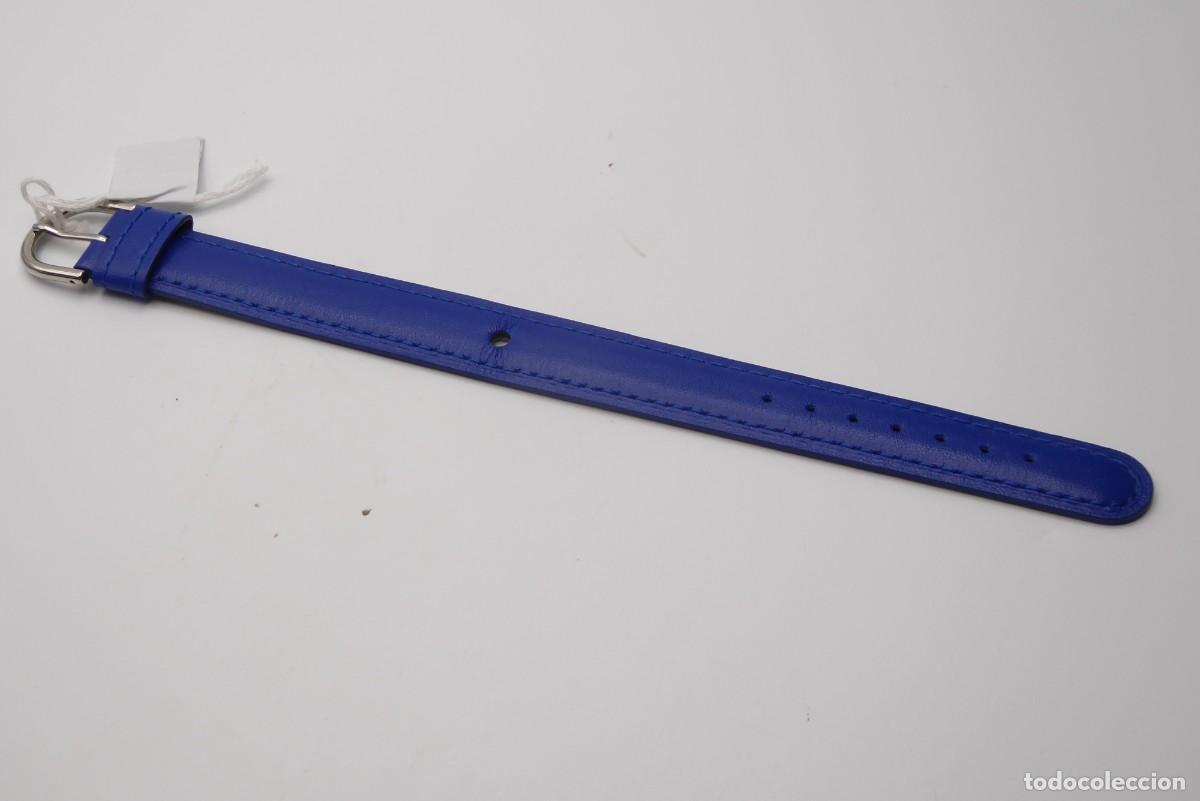 Recambios de relojes: Alain Silberstein blue cow leather Strap 17mm
