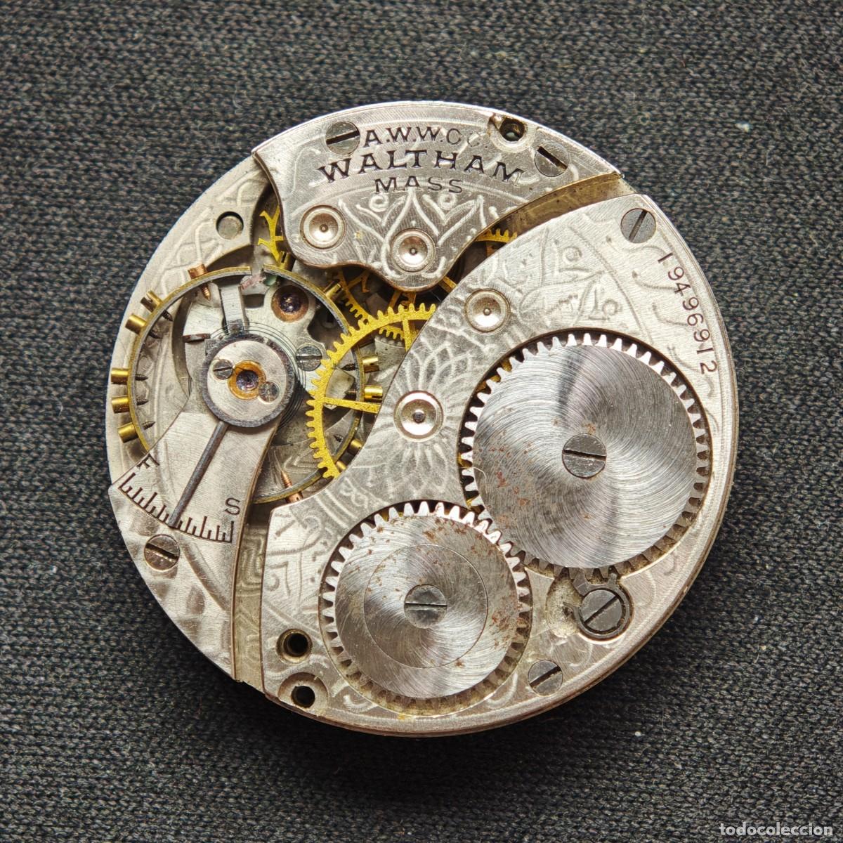 Recambios de relojes: WALTHAM A.W.W.Co maquinaria reloj bolsillo vintage pocket watch movement motre orologio