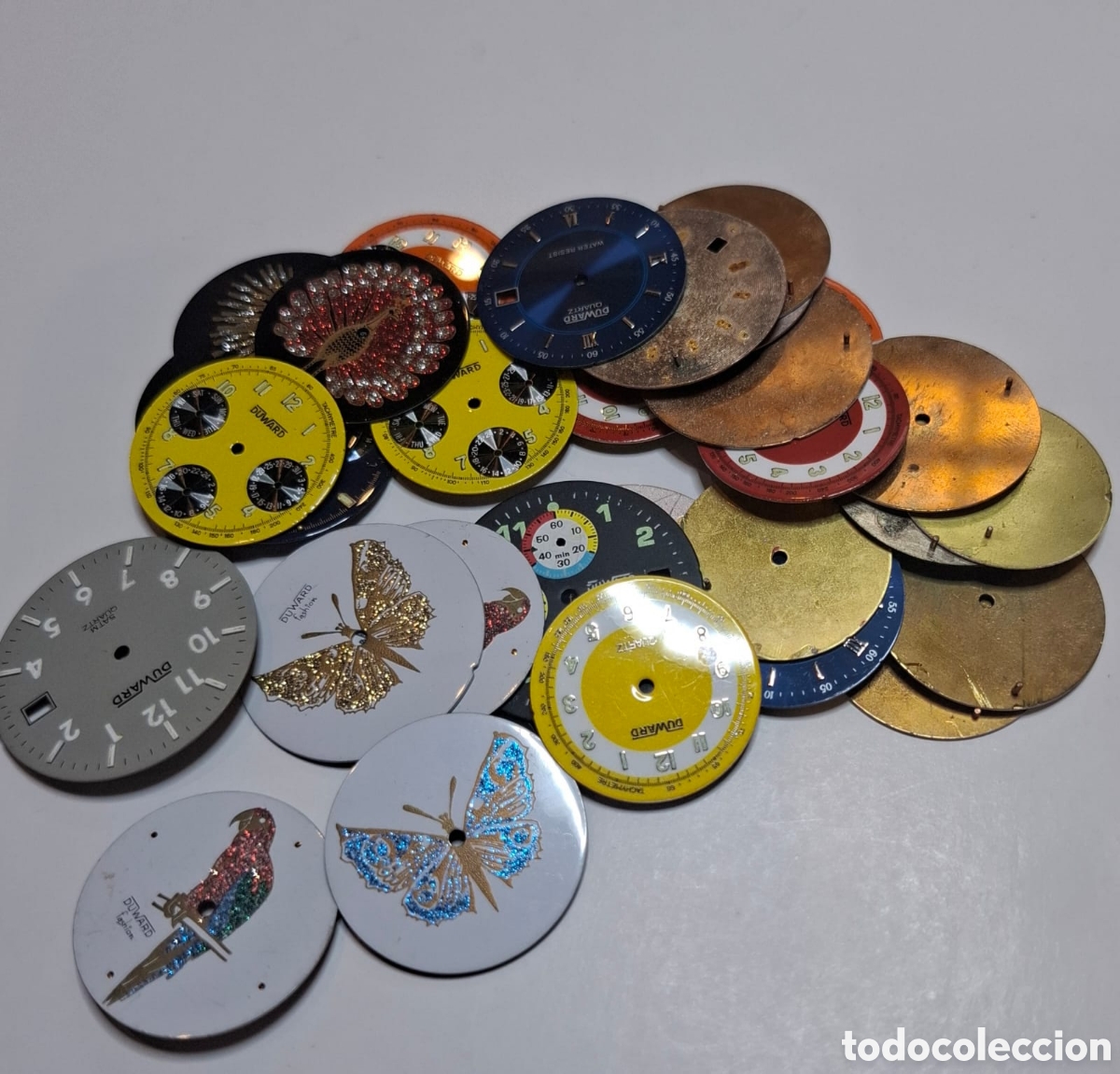 Recambios de relojes: Esferas antiguas de reloj Duward - Foto 16