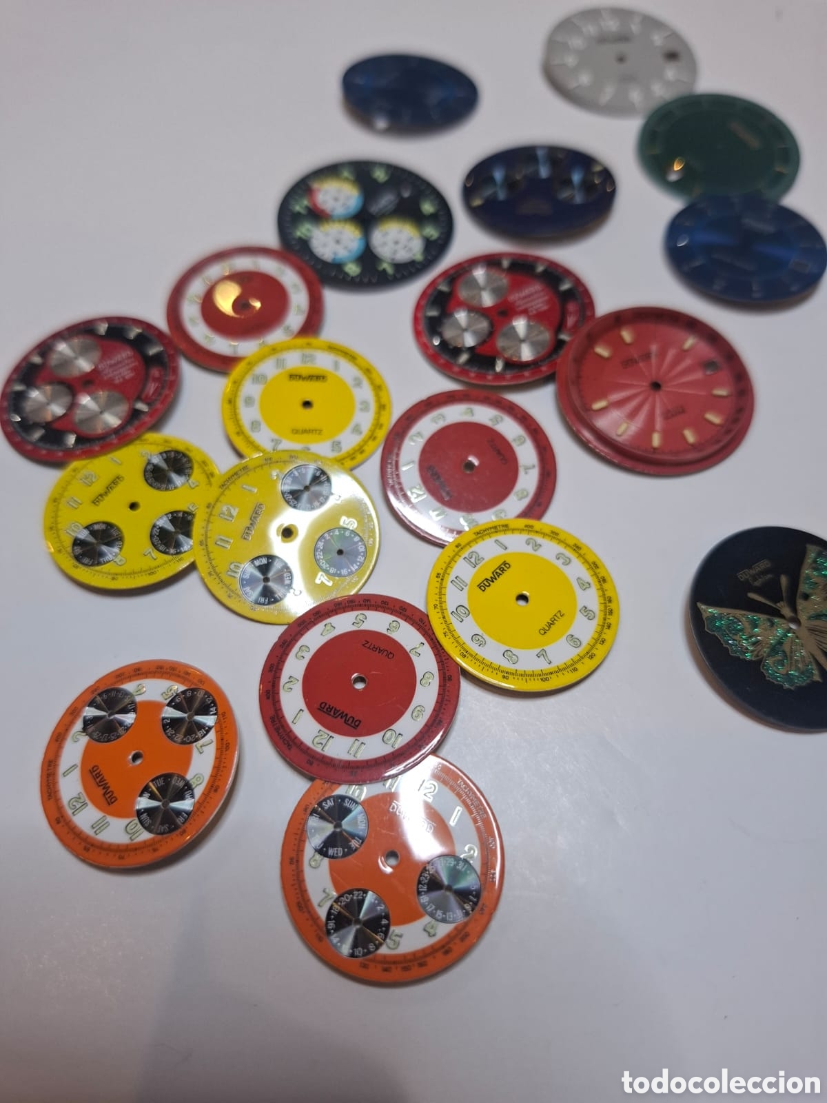 Recambios de relojes: Esferas antiguas de reloj Duward - Foto 23