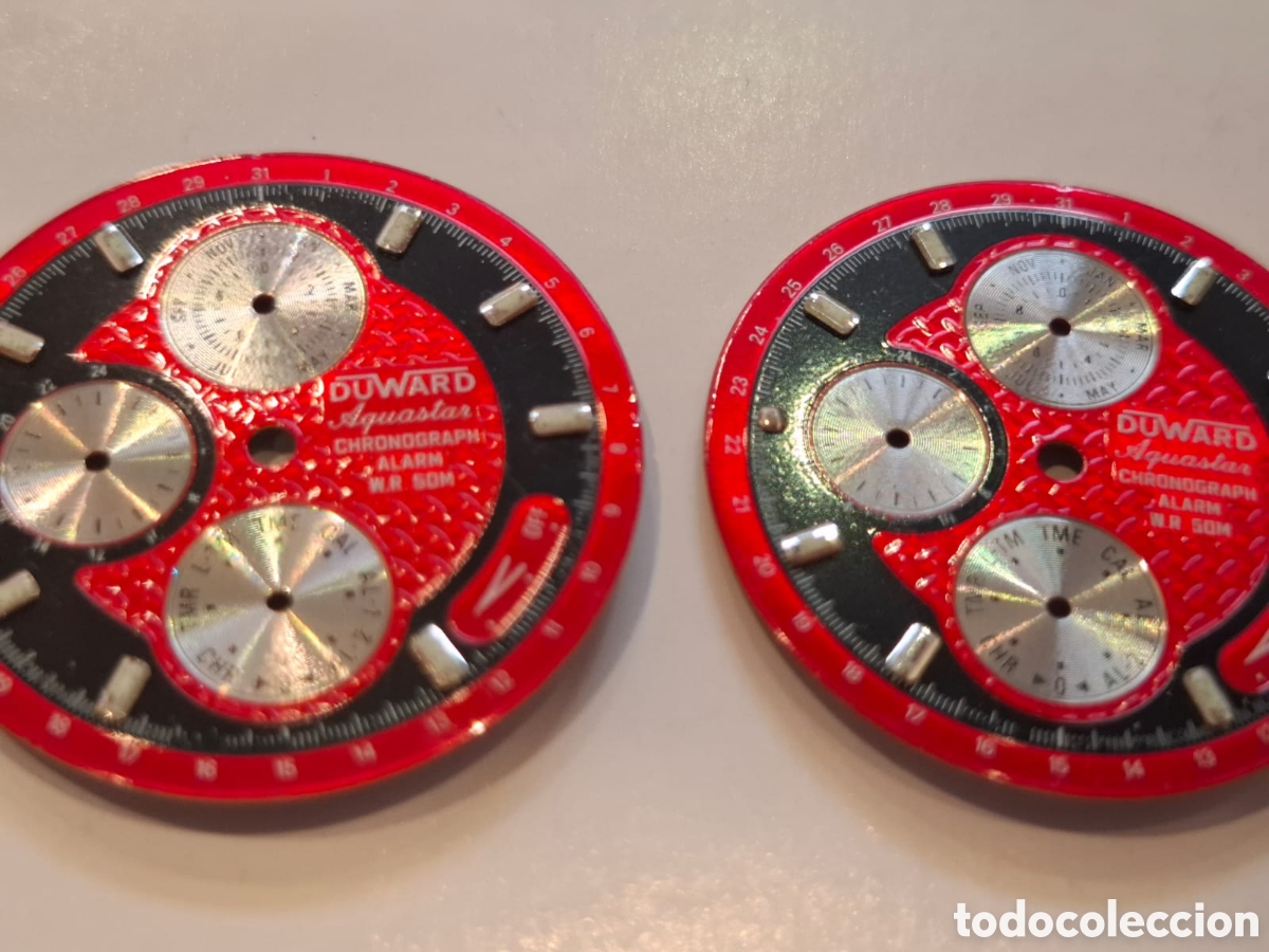 Recambios de relojes: Esferas antiguas de reloj Duward - Foto 24