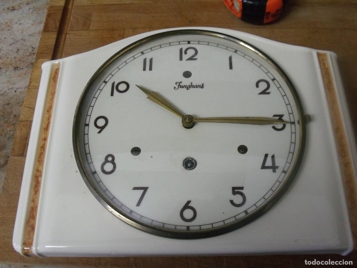 Recambios de relojes: un reloj cocina en ceramica-porcelana-JUNGHANS- -lote 665
