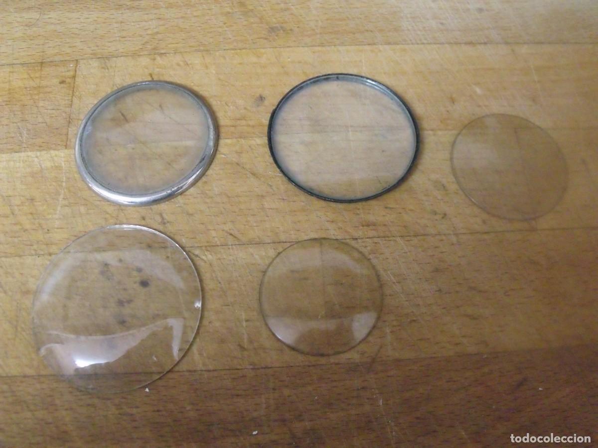 Recambios de relojes: 5 cristales para reloj bolsillo-lote 666