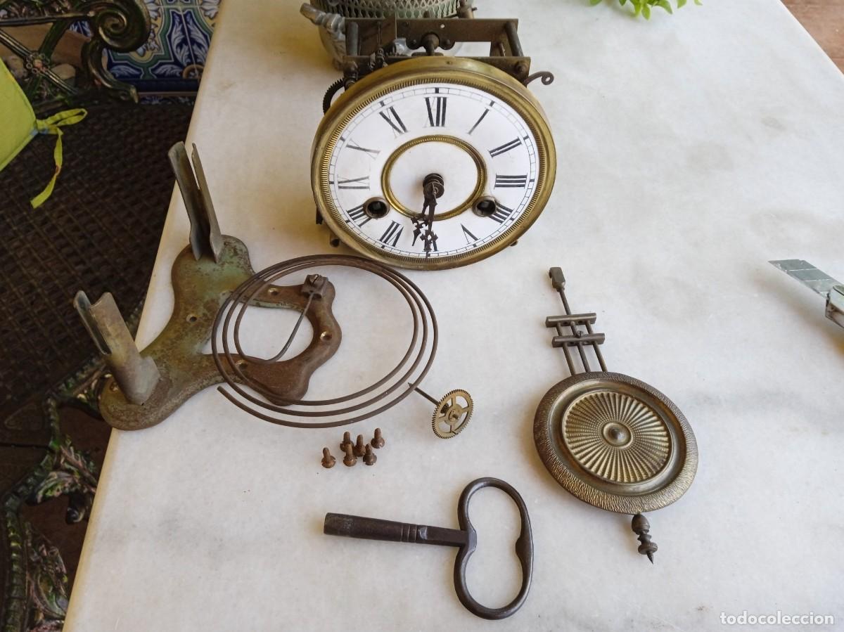 Recambios de relojes: Mecanismo completo de reloj antiguo de pared