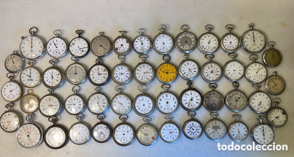 Recambios de relojes: Lote de relojes de bolsillo para piezas y recambios