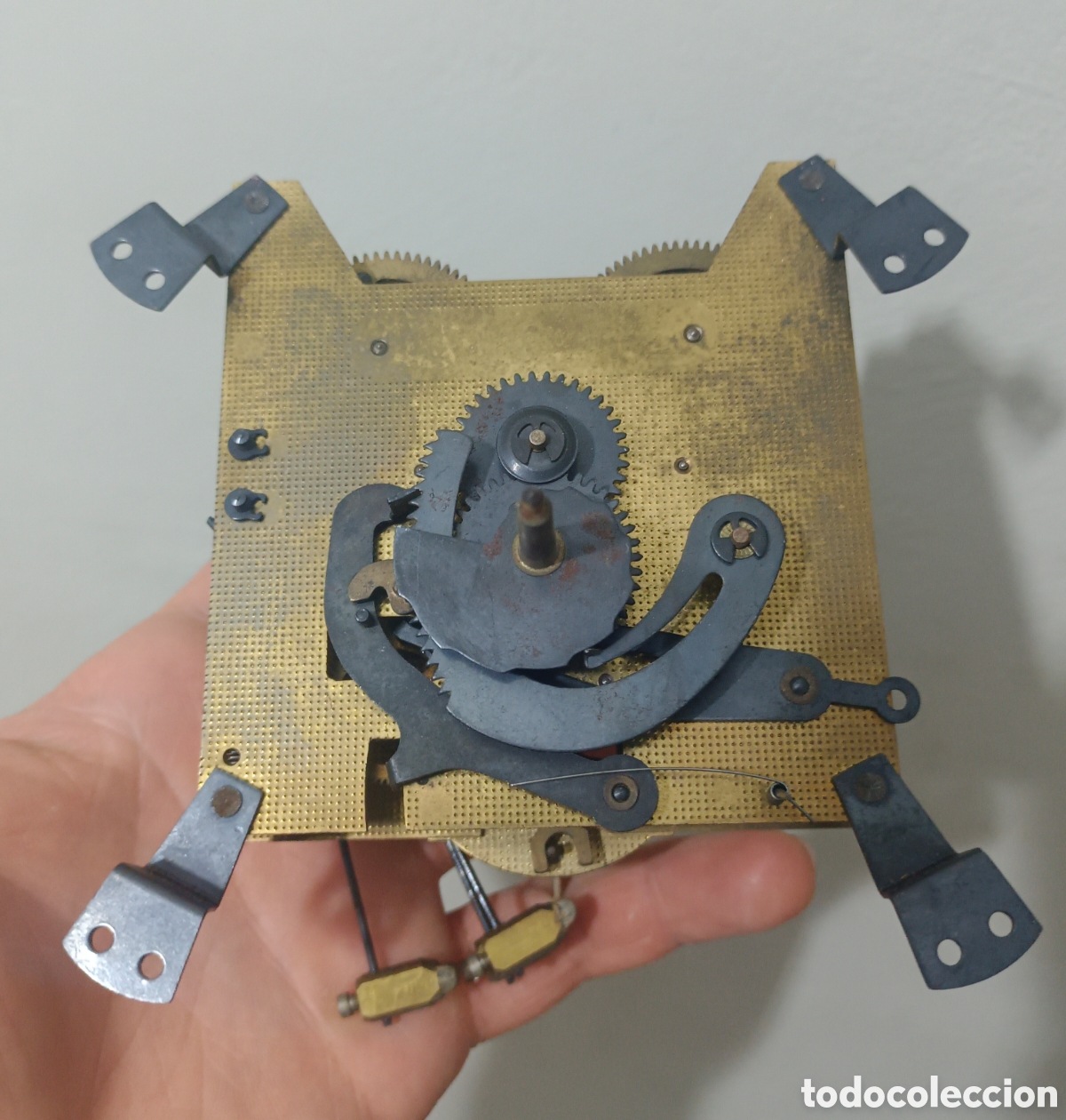 Recambios de relojes: Antigua maquinaria reloj pared pendulo