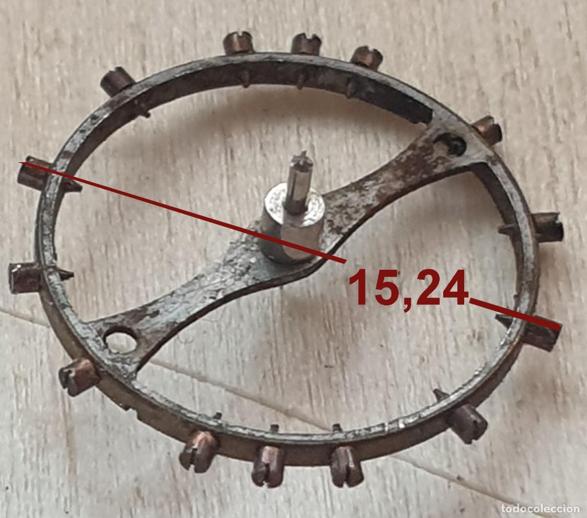 Recambios de relojes: Volante de reloj bimet&aacute;lico con eje (15,24 mm) &ndash; X