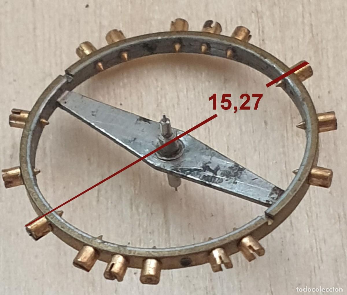 Recambios de relojes: Volante de reloj bimet&aacute;lico con eje (15,27 mm) &ndash; X