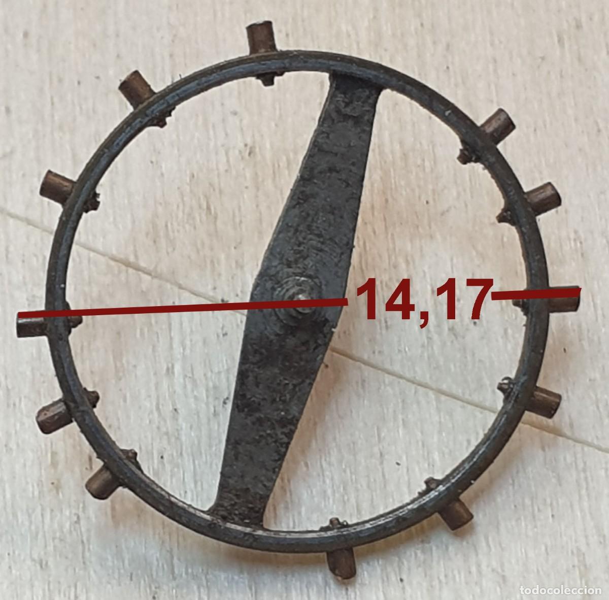 Recambios de relojes: Volante bimet&aacute;lico de reloj con eje &ndash; &Oslash; 14,17 mm &ndash; X