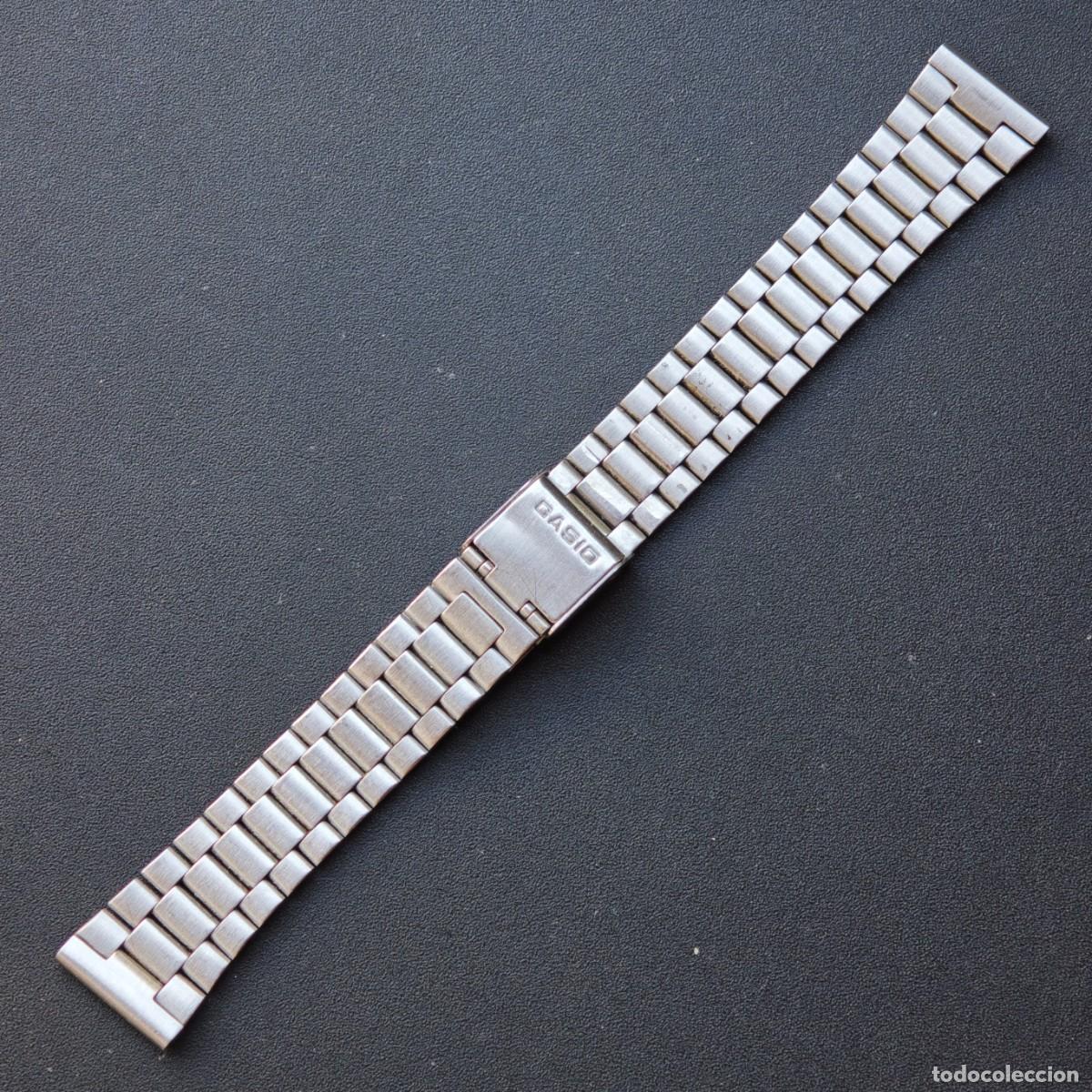 Recambios de relojes: CASIO S-393N 18mm brazalete reloj vintage bracelet watch montre orologio