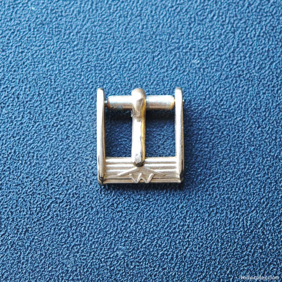 Recambios de relojes: MOVADO 8mm buckle vintage watch hebilla reloj montre fibbia orologio swiss