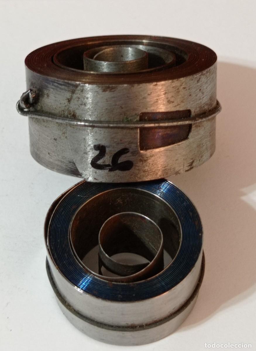 Recambios de relojes: RESORTES - MUELLE REAL - RELOJ DESPERTADOR - PARED - SOBREMESA - AUT&Oacute;MATAS - JUGUETES- 20 X 41 X 0,5