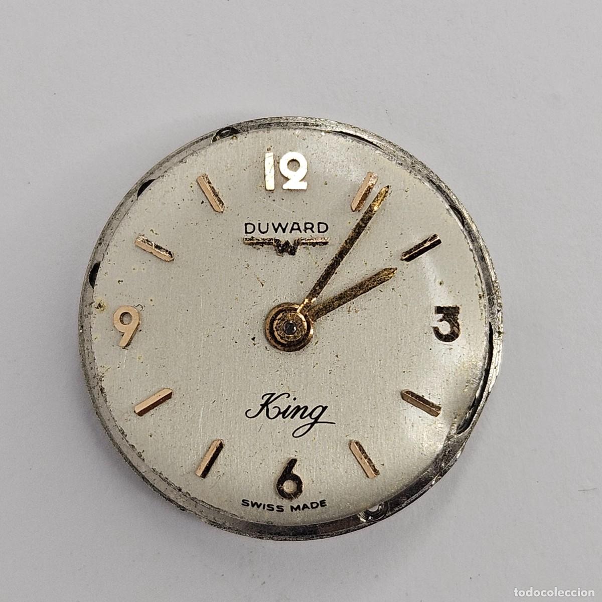 Recambios de relojes: MAQUINARIA RELOJ DUWARD KING-CALIBRE FHF 34-SWISS-ESFERA+AGUJAS. A&Ntilde;OS 60