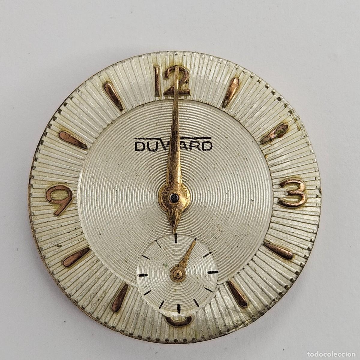 Recambios de relojes: MAQUINARIA RELOJ DUWARD 603-CALIBRE FHF 63-17 RUBIS-ESFERA-AGUJAS. A&Ntilde;OS 60