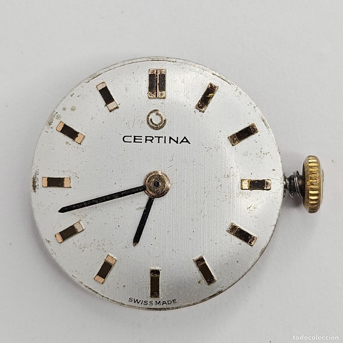 Recambios de relojes: MAQUINARIA RELOJ CERTINA 13-21-CALIBRE-SWISS-AGUJAS-ESFERA-TIJA-CORONA-17 JEWELS. A&Ntilde;OS 60