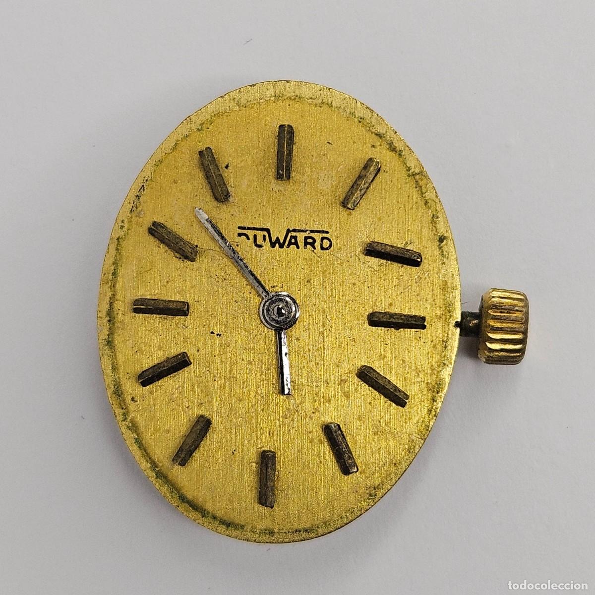 Recambios de relojes: MAQUINARIA RELOJ DUWARD 2417-CALIBRE-NF. ETA 2417-AGUJAS-ESFERA-TIJA-CORONA. A&Ntilde;OS 50-60