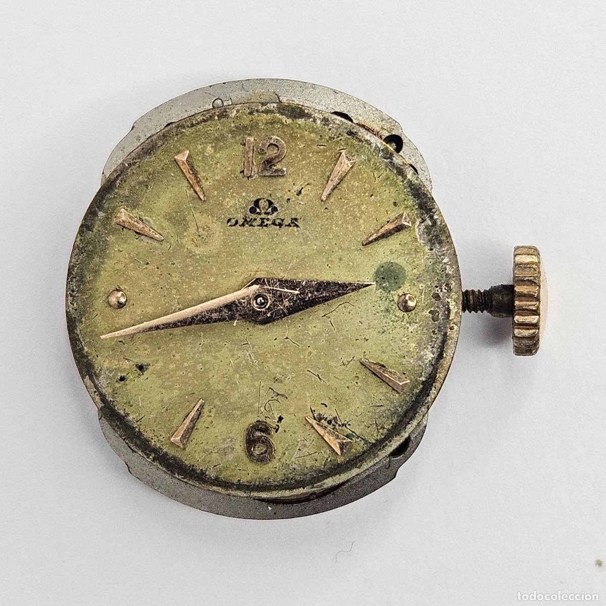 Recambios de relojes: MAQUINARIA RELOJ OMEGA &Omega; 244-CALIBRE-SWISS-17 JEWELS-ESFERA-AGUJAS-TIJA-CORONA. A&Ntilde;OS 40